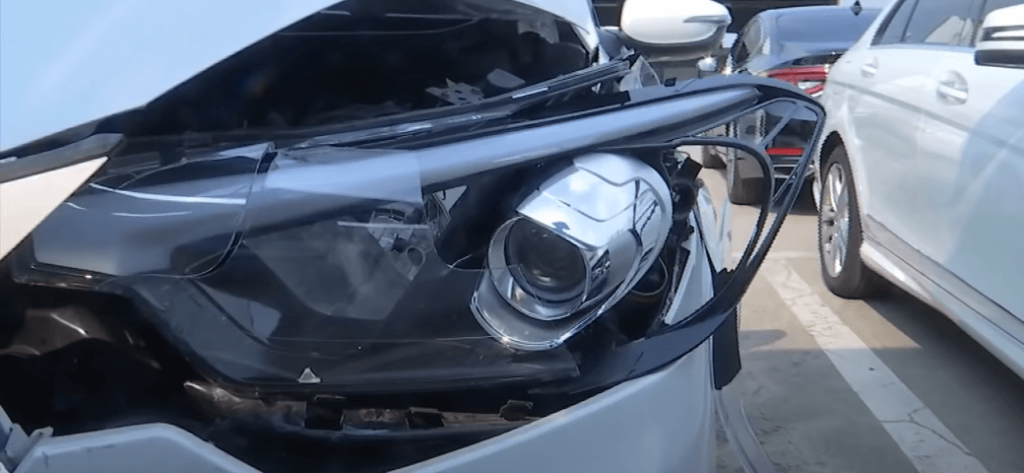 자동차 격락손해 보상 범위 - 외판 파손