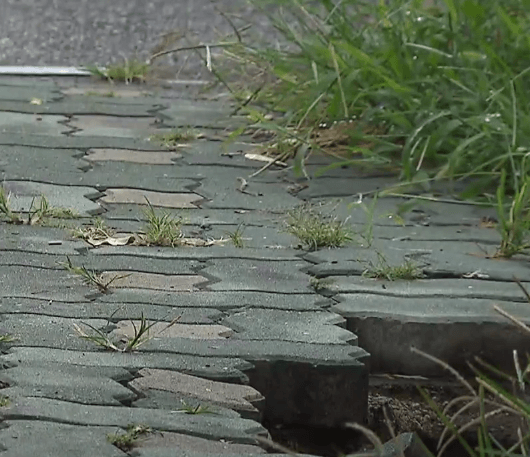 보도블럭 소실된 사례