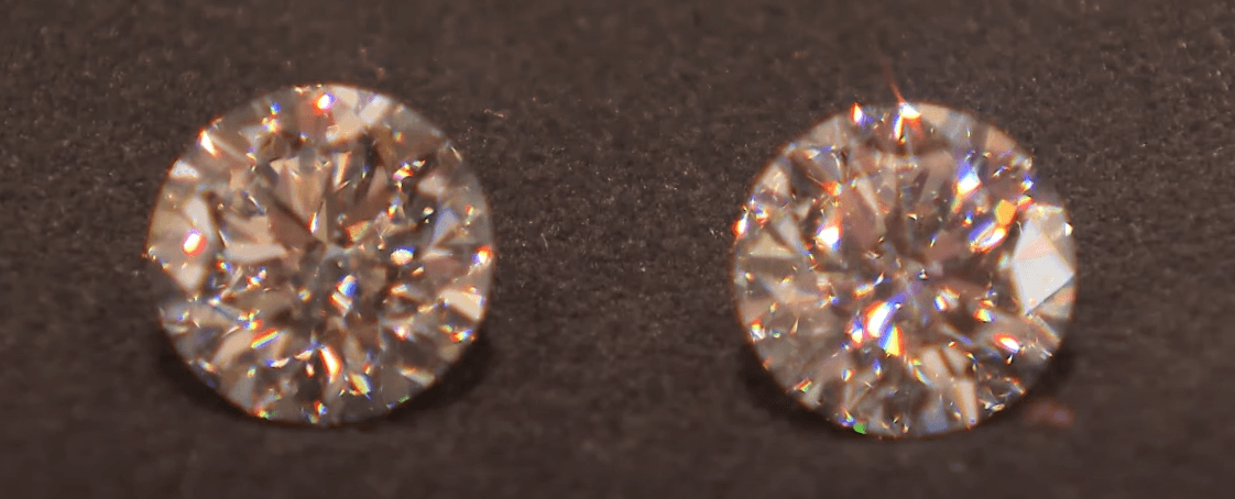 천연다이아몬드, 실험실다이아몬드 비교